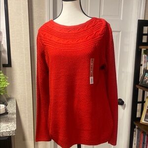Croft & Barrow  Red Knit Sweater